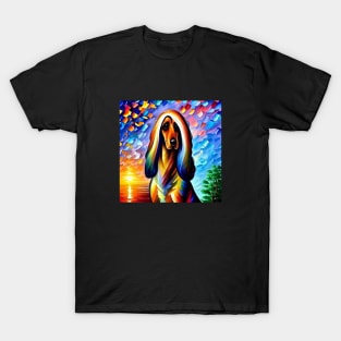 Afghan Hound Enjoying Nature T-Shirt